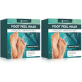 DERMORA Foot Peel Mask - 4 Pack of Regular Size Skin Exfoliating Foot Masks for Dry, Cracked Feet, Callus, Dead Skin Remover for Baby Soft Feet, Original Scent