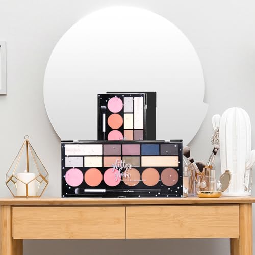 Profusion Glitter Glam Eye & Cheek Palette – 16 Shades + Brush