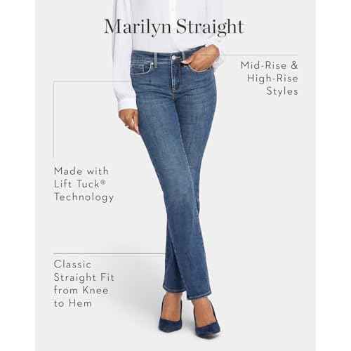 NYDJ Women's Marilyn Straight Denim Jeans