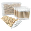 Bamboo Cotton Swabs Set - 400 Count, 300 3-Inch & 100 6-Inch