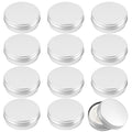 12 Pack 2oz Aluminum Salve Tins with Screw Lids