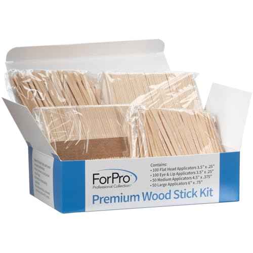 ForPro Premium Wood Stick 300 Pcs Kit, Non-Sterile, Assorted Hair Removal Waxing Applicators for Face & Body, 300-Count