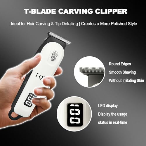 Hair Clippers for Men, Professional Barber Clippers and Trimmer Set, Mens Cordless Clipper, 3 pcs setHair Cutting Kit for Men