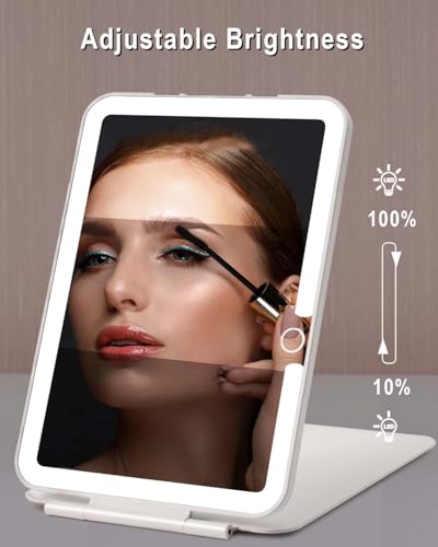 Travel LED Makeup Mirror 7x5 Rechargeable Portable