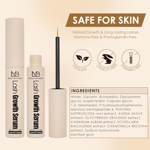Eyelash Growth Serum – 5ml Lash Enhancer for Longer, Fuller Lashes