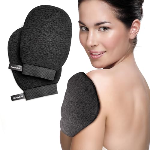 SimpleField Korean Exfoliating Mitt - 2 Pack Viscose Kessa Gloves