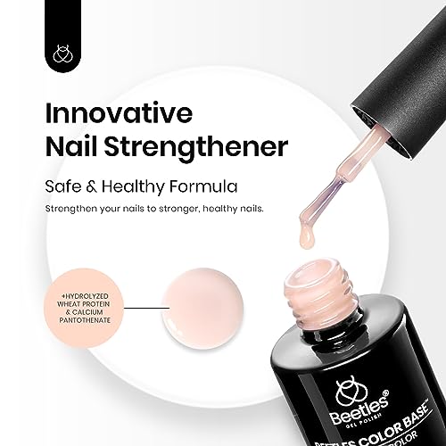 Beetles Color Rubber Base Gel Nail Polish - Warm Jade Builder Coat (15ml)