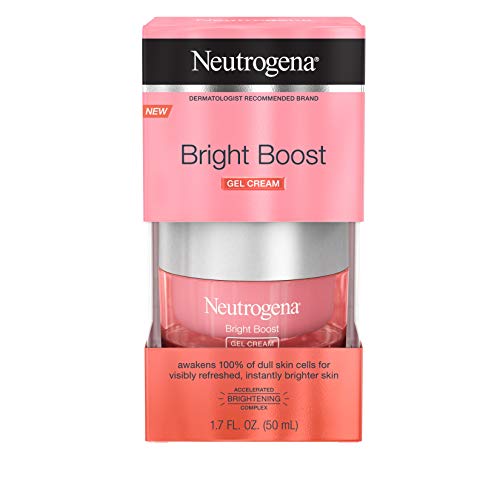 Neutrogena Bright Boost Brightening Moisturizing Face with Skin Resurfacing and Brightening Neoglucosamine for smooth skin Facial with AHA PHA and Mandelic Acids, Gel Cream, 1.7 Fl Oz