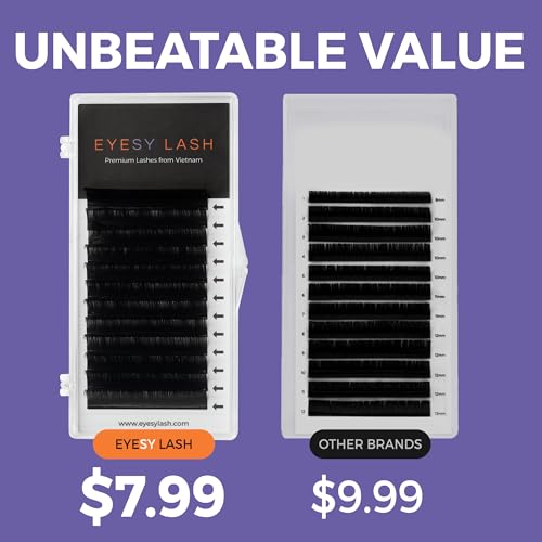 Eyesy Lash Cashmere Volume Eyelash Extensions 0.07mm D Curl 15mm