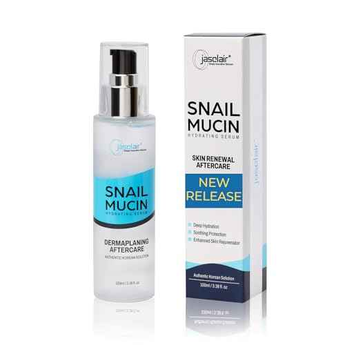 Snail Mucin Hydrating Serum for Post-Dermaplaning ? Korean Beauty Skincare to Soothe, Hydrate & Renew Skin After Face Razors & Dermaplaning Tools ? Ideal For Dermplane and Daily Routine