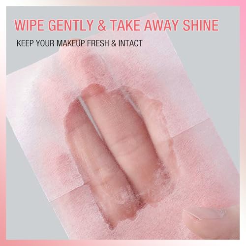 Oil Blotting Sheets for Face - Boobeen Facial Paper with Mirror