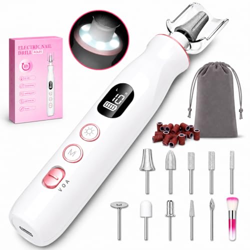 Electric Nail Drill Kit with 10 Speed Settings & 10 Bits - Manicure & Pedicure Tools