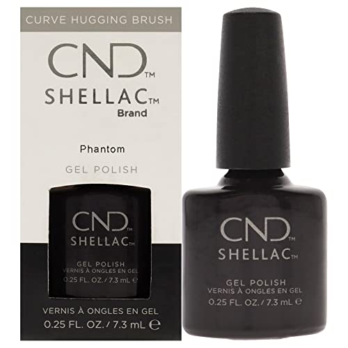 CND Shellac Gel Nail Polish, Long-lasting NailPaint Color with Curve-hugging Brush, Nude/Brown/Tan Polish, 0.25 fl oz