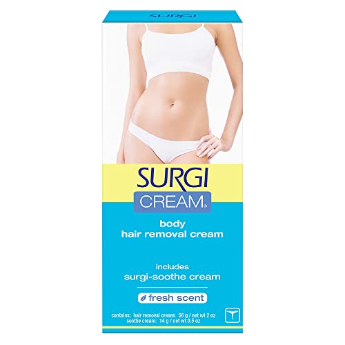 Surgiwax Body Hair Removal Cream, Hair Remover for Bikini & Legs 56g/2oz (SURGI82501)