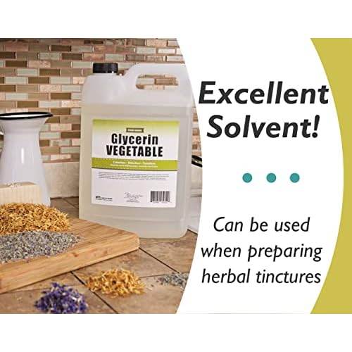 Vegetable Glycerin - 1 Gallon - All Natural, USP Grade - Premium Quality Liquid Glycerin, Excellent Emollient Qualities, Amazing Skin and Hair Benefits, DIY beauty products