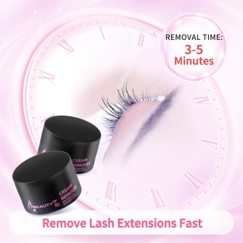 Beauty7 Eyelash Extension Remover Cream, 5g Unscented Flavor