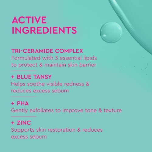 BYOMA Clarifying Serum - Barrier Repair Serum - Clarifying Facial Serum for Acne Prone Skin - Calming Face Serum with Ceramides, Blue Tansy, PHA & Zinc - Balanced & Healthy Skin - 1.01 fl. oz
