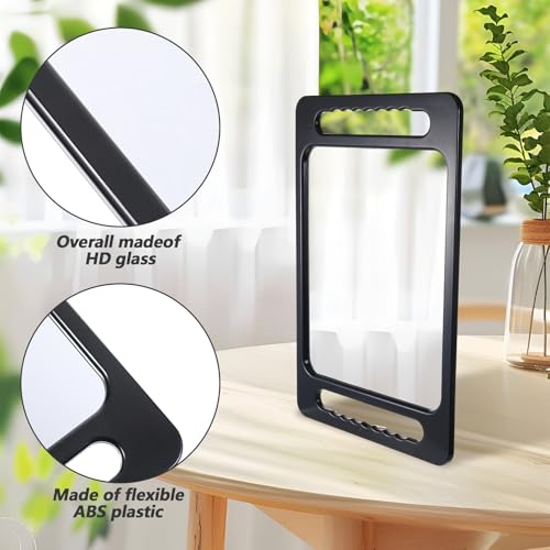 16x10 Professional Hand Mirror with Double Handles