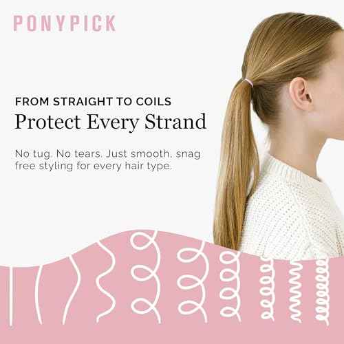 By Lolly - 500 Clear Rubber Hair Ties for Girls and Toddlers - Elastic Hair Bands and Disposable Plastic Hair Accessories