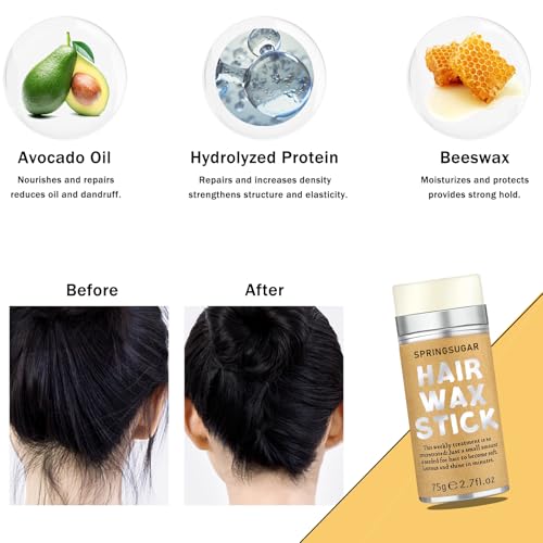 Hair Wax Stick Set with Comb & Finishing Stick