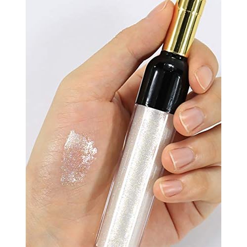 Empty Lip Gloss Tubes 5ml Clear Wine Shaped Lip Gloss Tube Plastic Mini Refillable Lip Oil Bottle Container Lip Glaze Tube Vials Cosmetic DIY Container Holders, Gold, Pack of 10