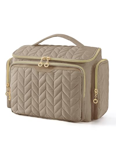 BAGSMART Large Travel Toiletry Bag - Waterproof Makeup Organizer