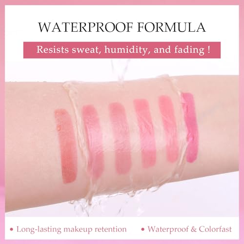 Peel Off Lip Stain-Matte Lip Tint, Long Lasting & Waterproof Tattoo Lip Color, Transfer-Proof, Smudge-Proof, Highly Pigmented Peelable Lip Color for Women