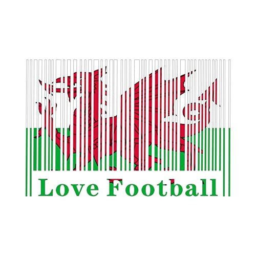 Wales Flag Temporary Tattoos 40 Sheets for Football Fans