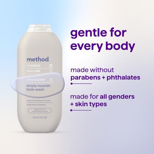 Method Simply Nourish Body Wash, 18 fl oz