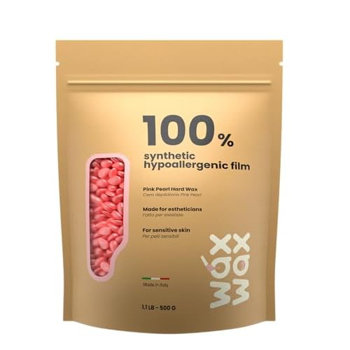Premium Hard Wax Beads for Hair Removal ? Hypoallergenic & Strip-Free, Smooth Low-Temp Formula, Suitable for Sensitive Skin ? Perfect for Face, Bikini & Full Body (Pink Pearl - Bikini, 1.1 LB)