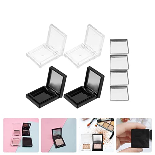 4Pcs Empty Eyeshadow Storage Cases with Iron Plates