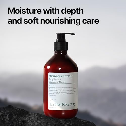 Body Lotion - Tea Tree Rosemary 16.9 fl. oz. / Moisturizing Body Lotion with Shea Butter & 5 Herbal Extracts/Lightweight Hydration & Soothing Care