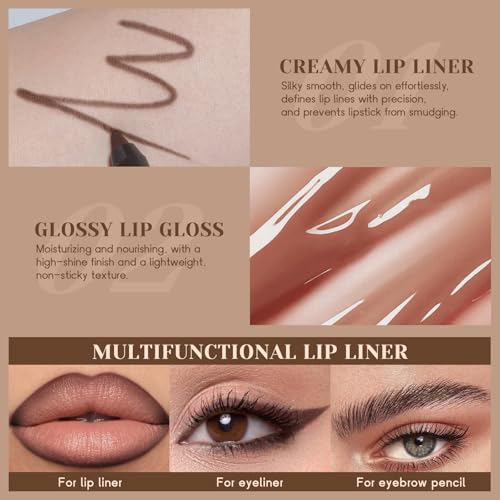 Noerrors 6-Piece Lip Combo Set with Liners & Glosses