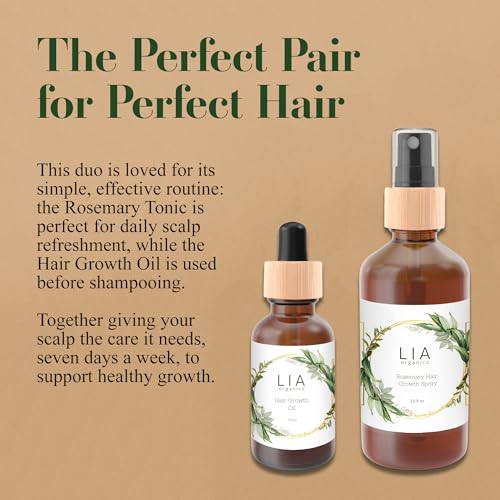 Lia Organics Rosemary Hair Growth Scalp Spray - Nourishing & Refreshing