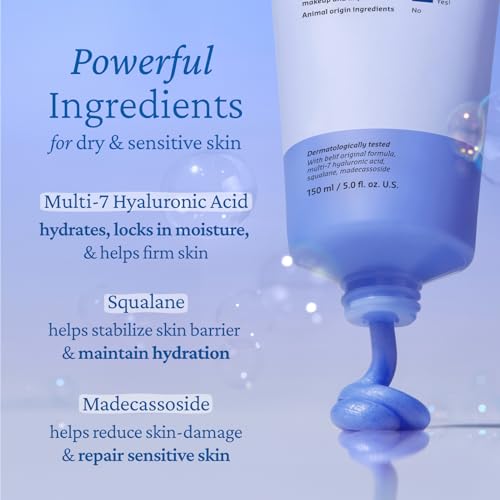 belif Super Knights Hydrating Cleansing Mask - 3-in-1 Facial Cleanser for Dry Skin