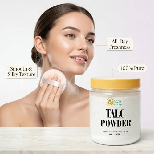 Herbs Botanica Talcum Powder 8 oz - Unscented Body Powder