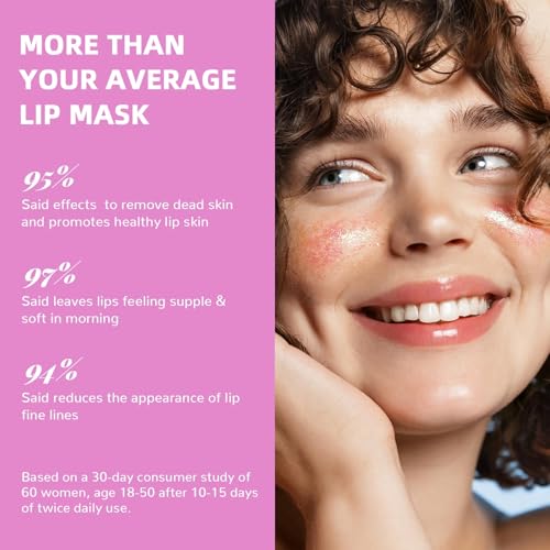ANRCOLLECT Lip Scrub & Mask Set - 4-Pack Exfoliator & Overnight Balm