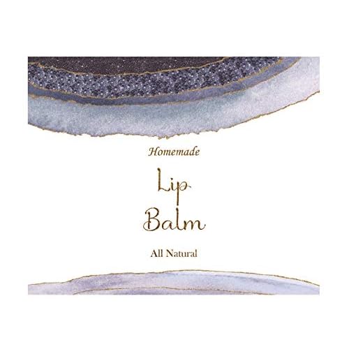 Homemade Skincare Products Adhesive Labels Stickers for Lip Balm Container Tubes 20pcs (Blue Sapphire)