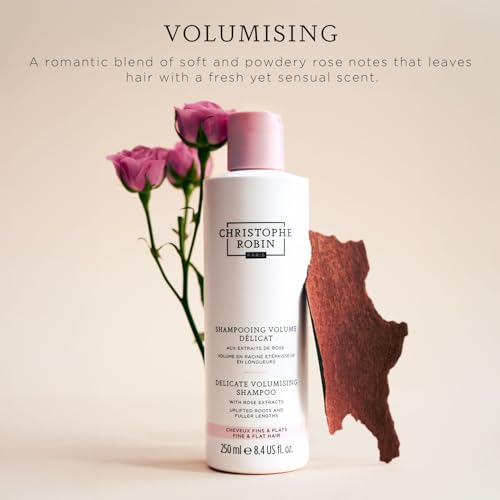 Christophe Robin Delicate Volumizing Shampoo With Rose Extracts for Thin, Fine, and Flat Hair Jumbo Size 16.9 fl. oz