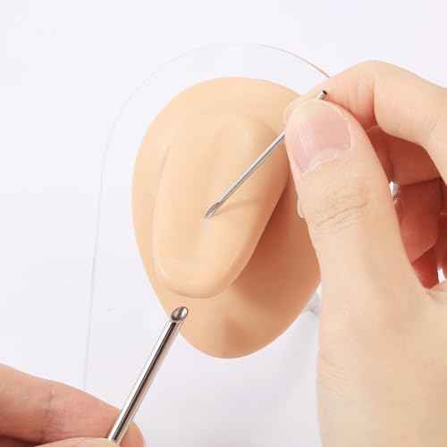 4pcs Piercing Needles Receiving Tubes, Stainless Steel Body Jewelry Piercing Receiver (3mm 4mm 5mm 6mm)