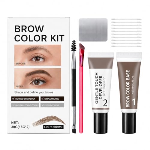 JARDIN 2-in-1 Brow Color Kit - Light Brown | 30g Value Set