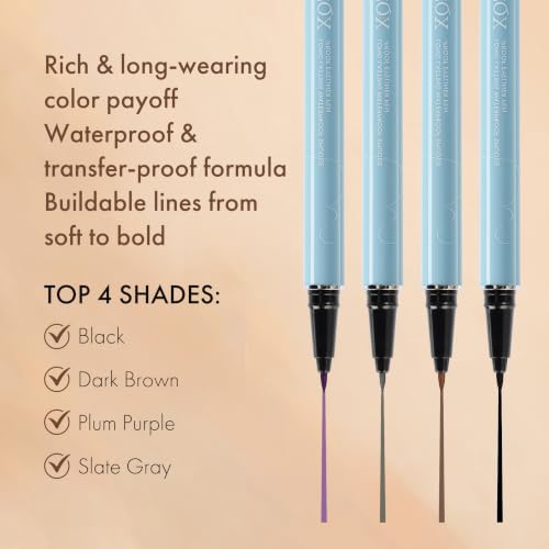 Waterproof Liquid Eyeliner Pen - Ultra-Fine Felt Tip