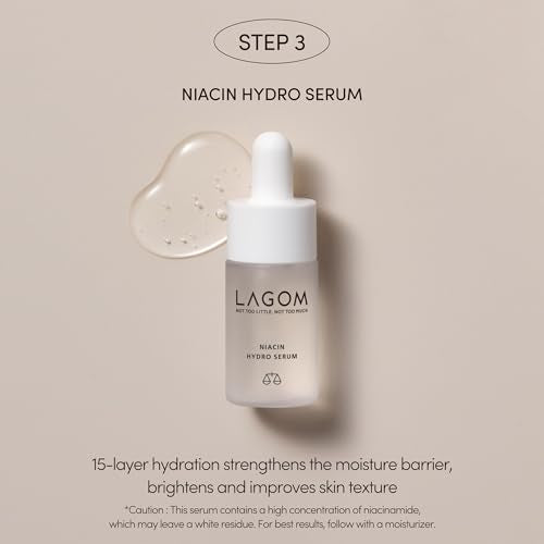 LAGOM Mini 5-Step Travel Kit | Daily Cleansing Skincare Kit, Gel to Water, Micro Foam Cleanser, Niacin Serum, Deep Moisture Cream, Korean Skin Care Trial Kit