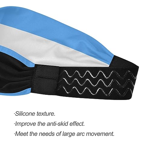 Women's Yoga Headband – Transgender Pride Flag Elastic Hair Wrap