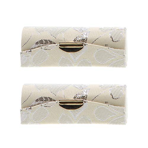 Pale Yellow Lipstick Case with Mirror – Set of 2