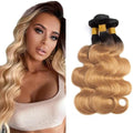 Honey Blonde Human Hair Bundles - 100g Brazilian Body Wave, 8-12 Inch
