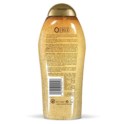 OGX Coconut Coffee Exfoliating Body Scrub – Hydrating & Moisturizing