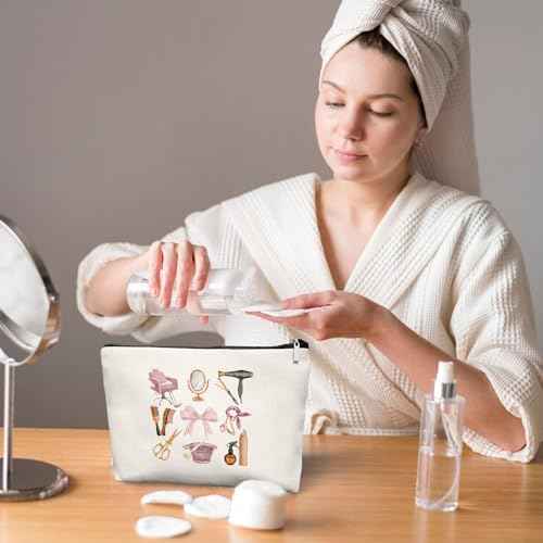 Hairstylist Gifts Women Makeup Bag Make Up Bag, Cosmetic Bags for Hairstylists, Hairdresser Gifts for Cosmetology Student Teen Girls