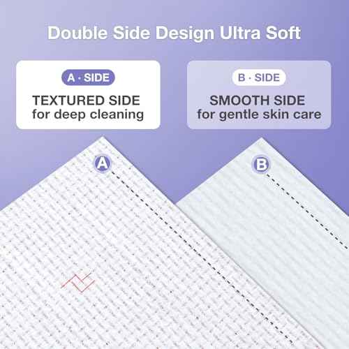 Disposable Face Towels, Biodegradable Soft & Skin Friendly Face Towelettes Disposable, Makeup Remover Dry Wipes Tissue for Women, Facial Wash Cloth Travel-1 Pack