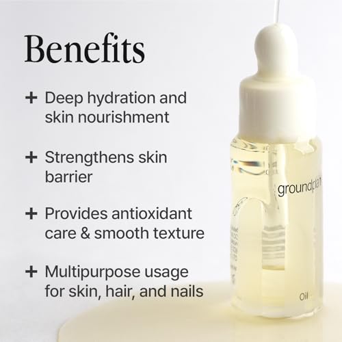 Oil 0.68 fl oz ? Botanical Facial Oil with 6 Natural Plant Oils, Lightweight Hydration & Nourishment for Face, Body & Hair, EWG Green Rated